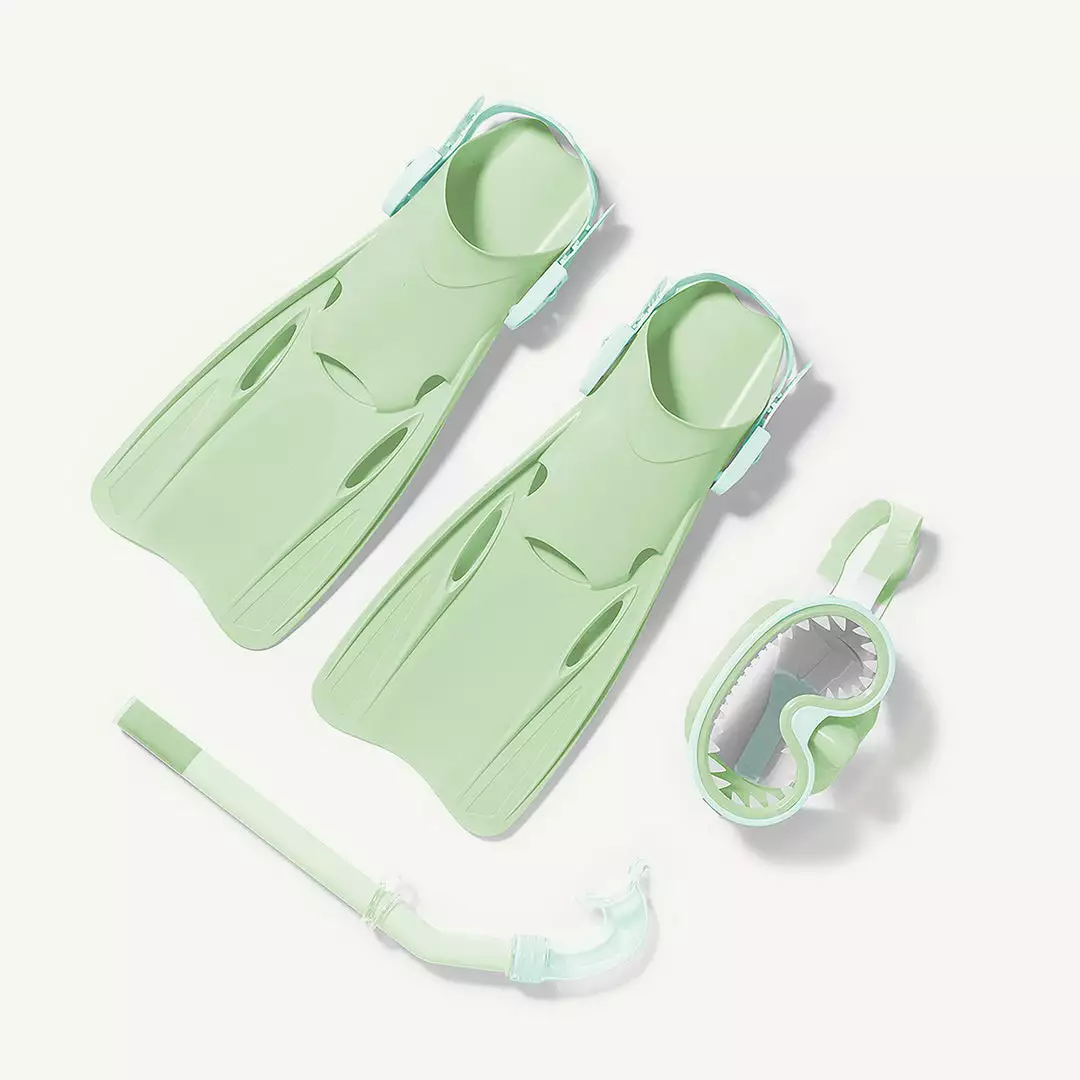Sunnylife - Dive Set Mint Marble Holiday Shop 1 Sunnylife - Dive Set Mint Marble Holiday Shop